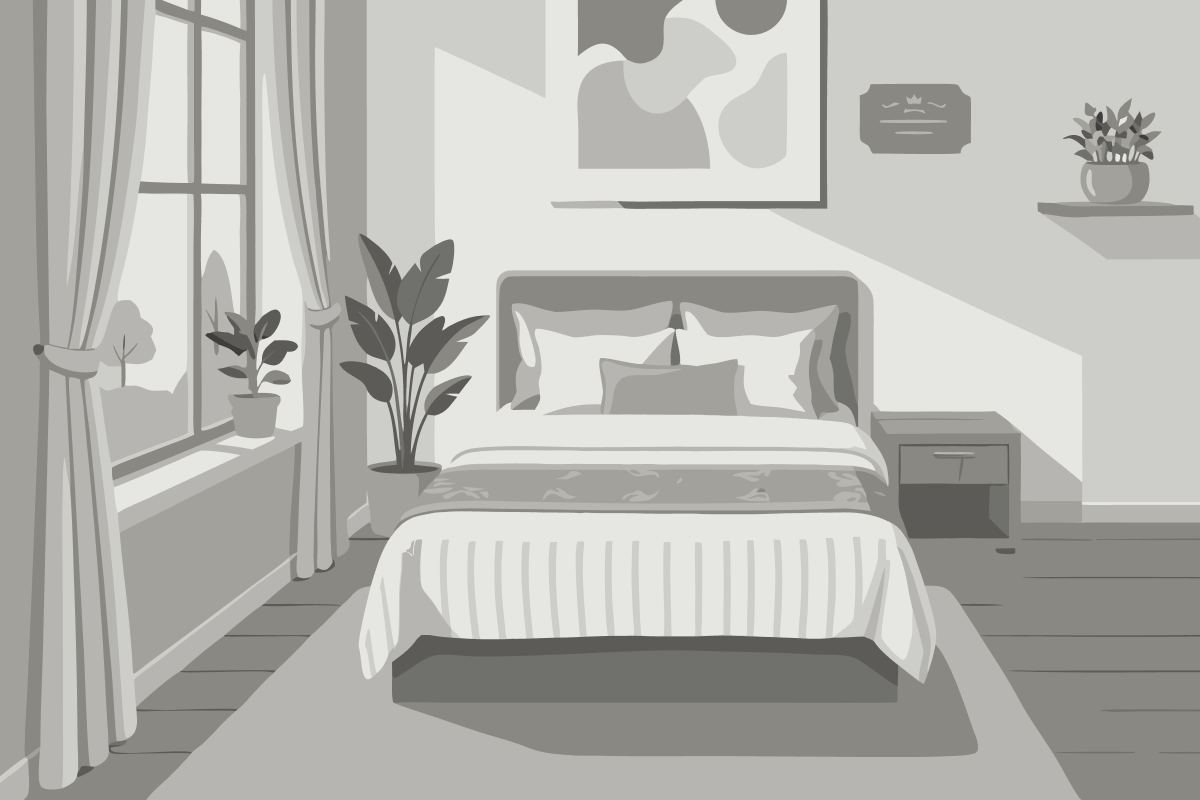 Camera Matrimoniale con Letto Supplementare e Vista Mare
